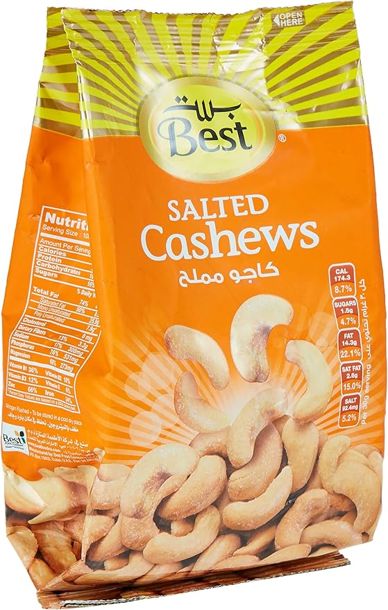 BEST SALTED CASHEWS BAG 150GM